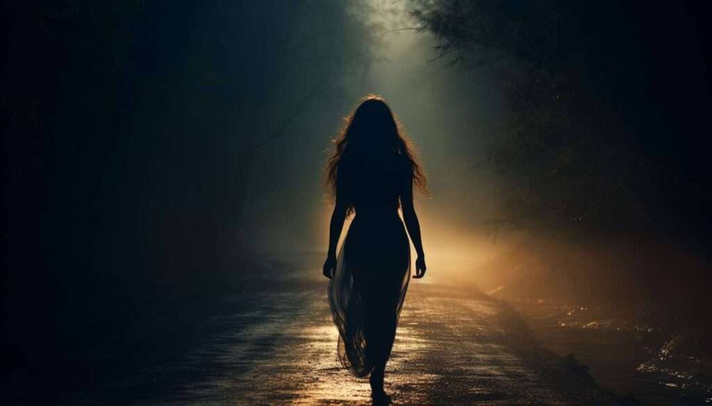 la muchacha de la curva