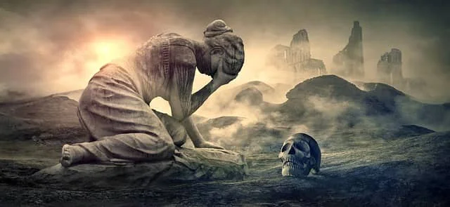 mujer llorando muerte